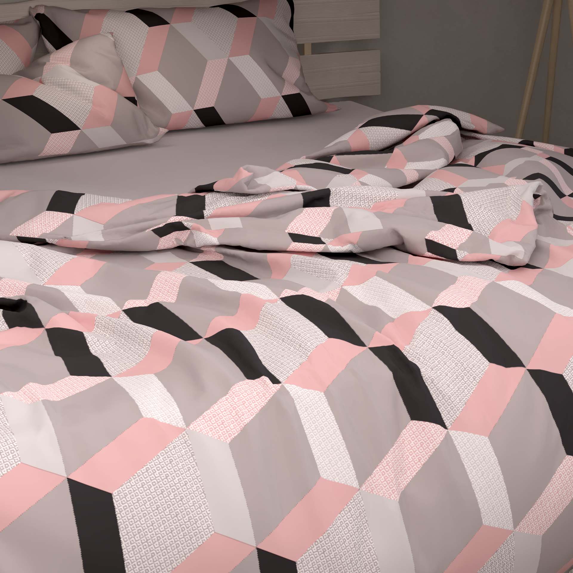 Lotus Bettwäsche Satin Petek pink